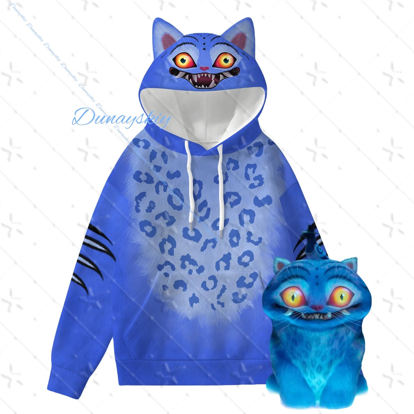 Kpop Demon Cosplay Derpy Tiger Costume Hunters Tiger Hoodie Pants Sets Kids Boys Halloween Christmas Party Outfits