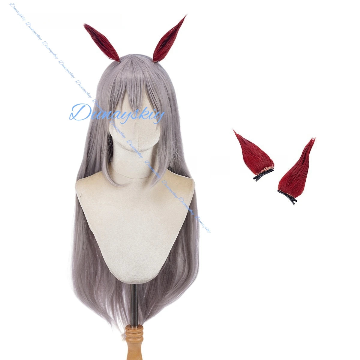 Uma Musume Pretty Derby Tamamo Cross Cosplay Wig Anime Game Roleplay Party Costume Prop Synthetic Hair Heat Resistant Fiber