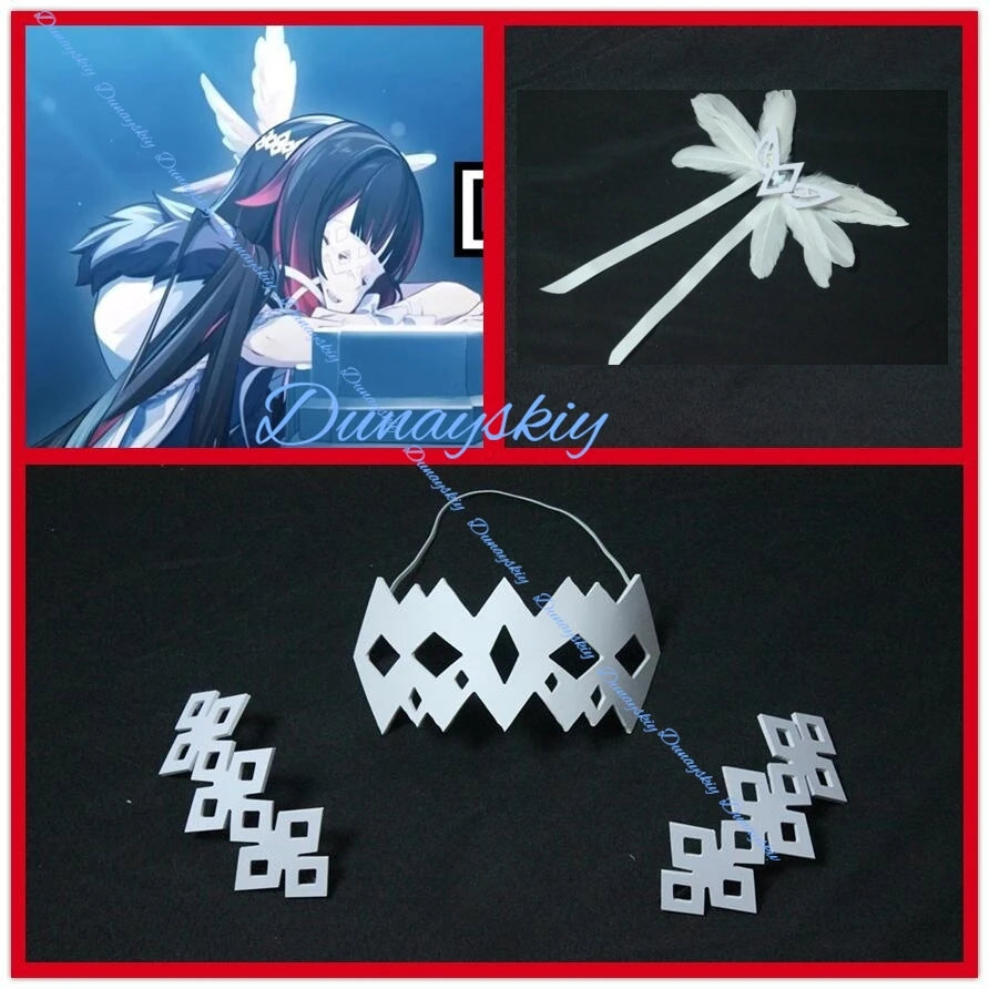 Game Genshin Impact Columbina Fatui Cosplay Wig 110CM Long Gradient Heat Resistant Synthetic Columbina Hair Mask Headwear