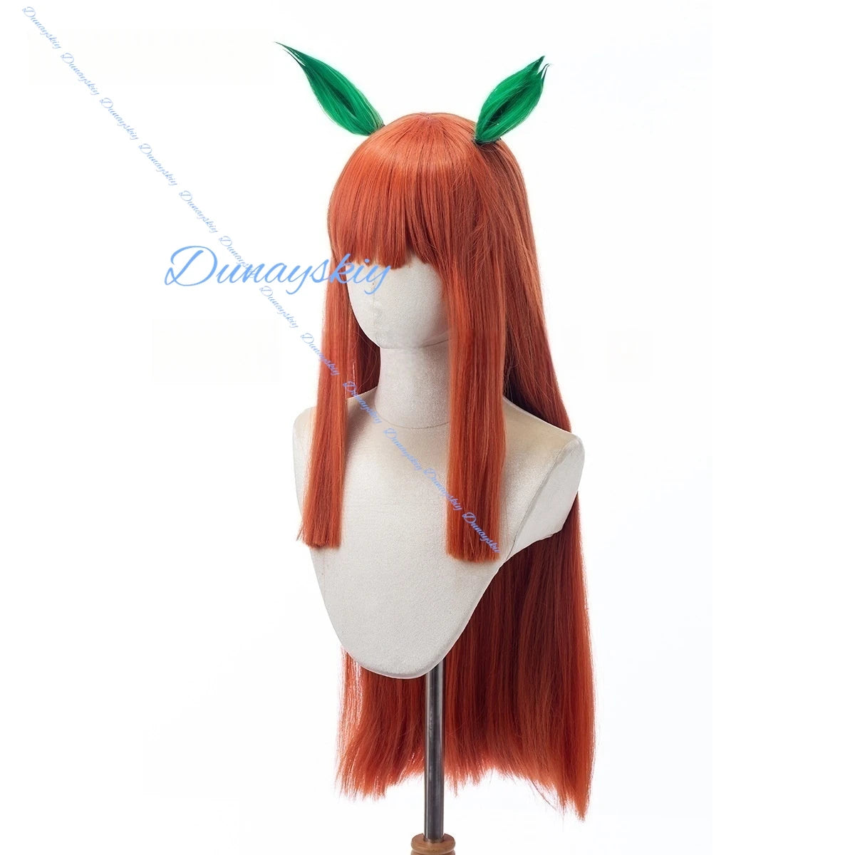 Anime Uma Musume Pretty Derby Silence Suzuka Cosplay Wig Headwear Women Heat Resistant Synthetic Long Orange Hair Wigs
