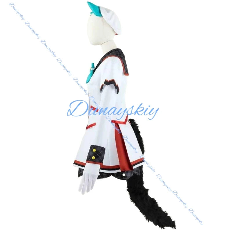Game Umamusume: Pretty Derby Hokko Tarumae Cosplay Costume Wig Tail Shoes Combat Uniform Skirt Woman Kawaii Suit Customize