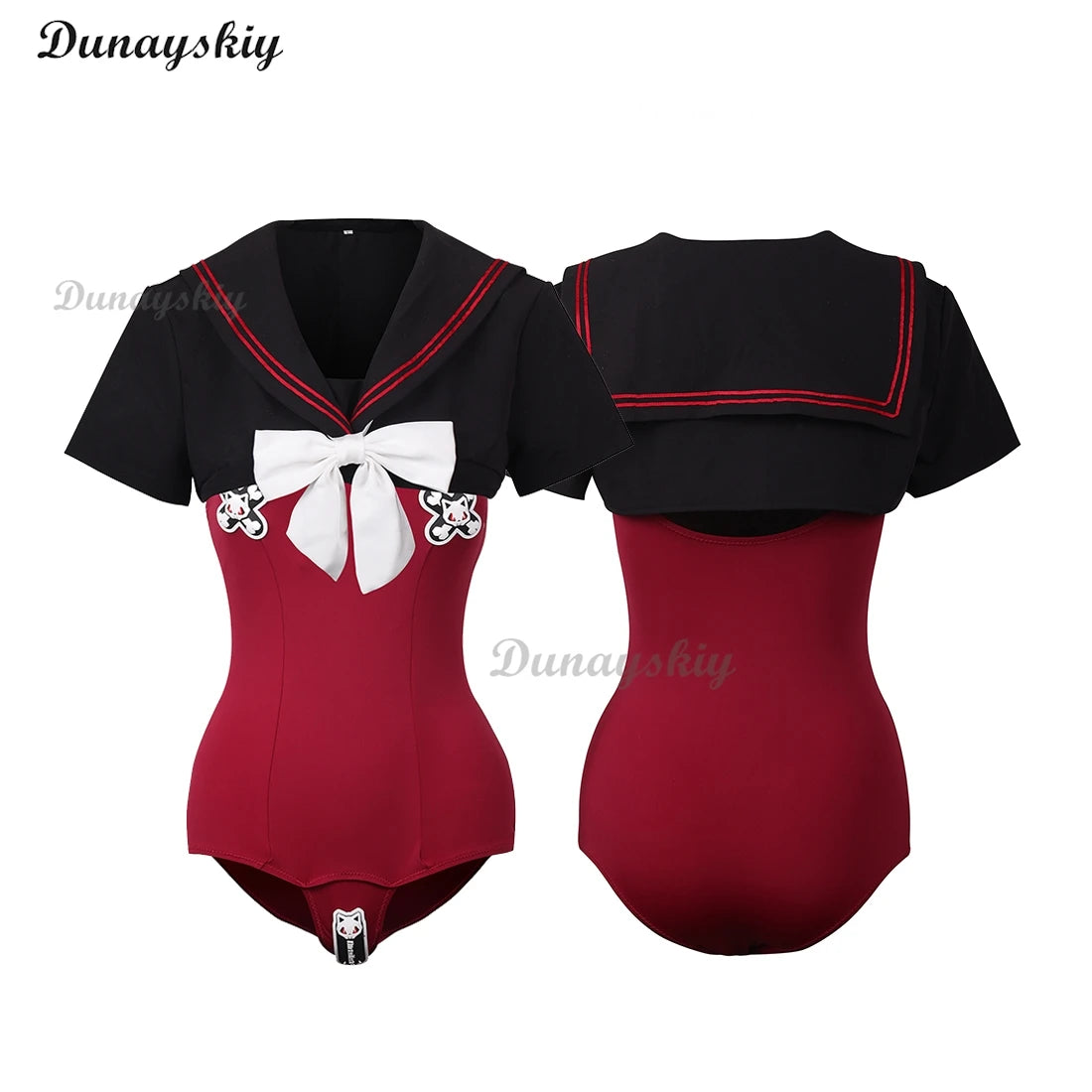 Japanese Anime Sexy Swimsuit Kuragehime Cosplay Costume cute Sukumizu for Women Dirty  Red Summer Jumpsuit and Top