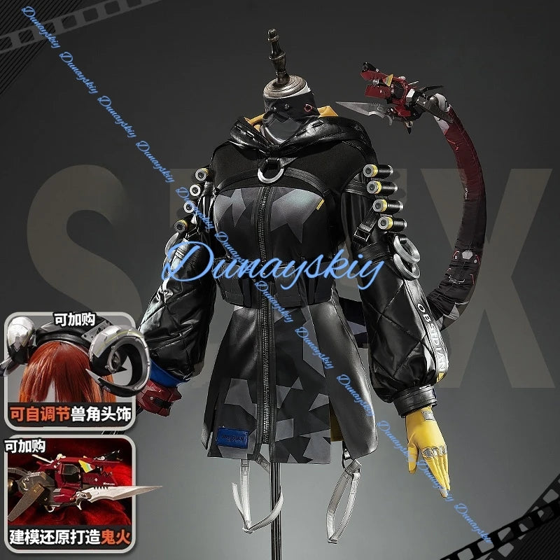 Game Zenless Zone Zero Orphie Cosplay Costume Uniform Halloween Carnival Party Christmas Play Role Clothes Clothing