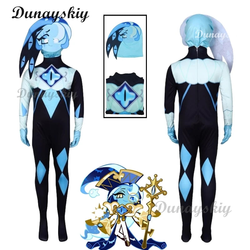 Shadow Milk Cookie cosplay Cookie Run: Kingdom costume Pure Vanilla Mystic Flour Candy Halloween Cookie kids cosplay costume
