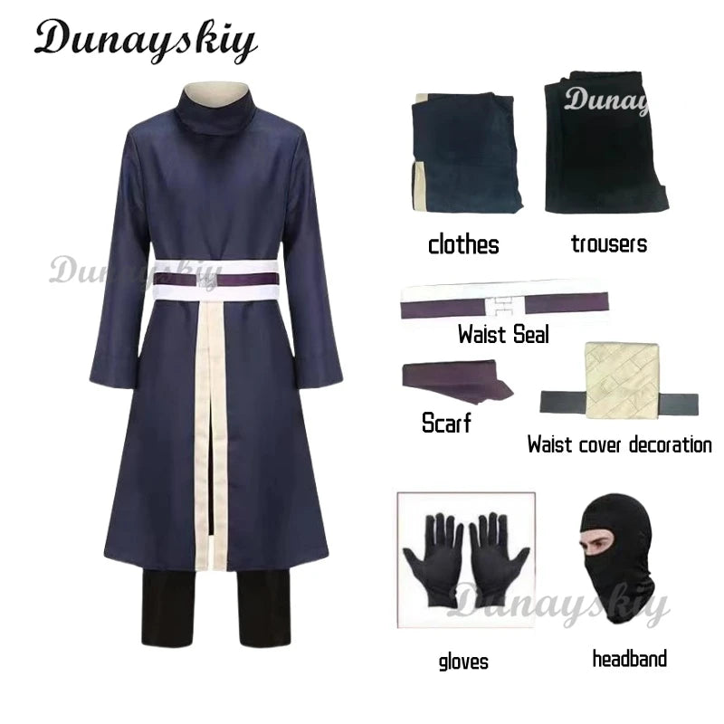 Anime  Obito Cosplay Costume Wig Mask Shoes Carnival Halloween Party Costumes Outfit For Adult Full Face Resin Party Mask