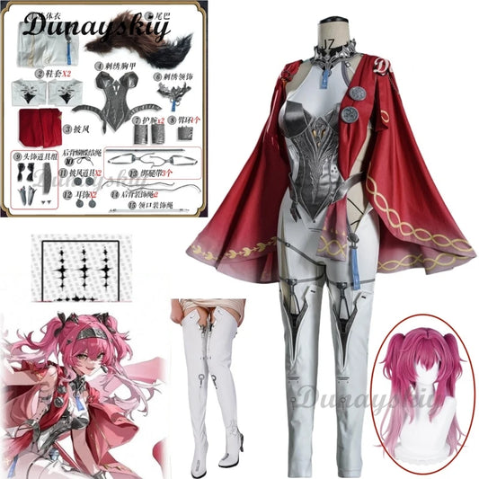 Wuthering Waves Lupa Women Cosplay Costume Wig Prop Cos Game Party Uniform Hallowen Play Role Clothes Clothing Shoes