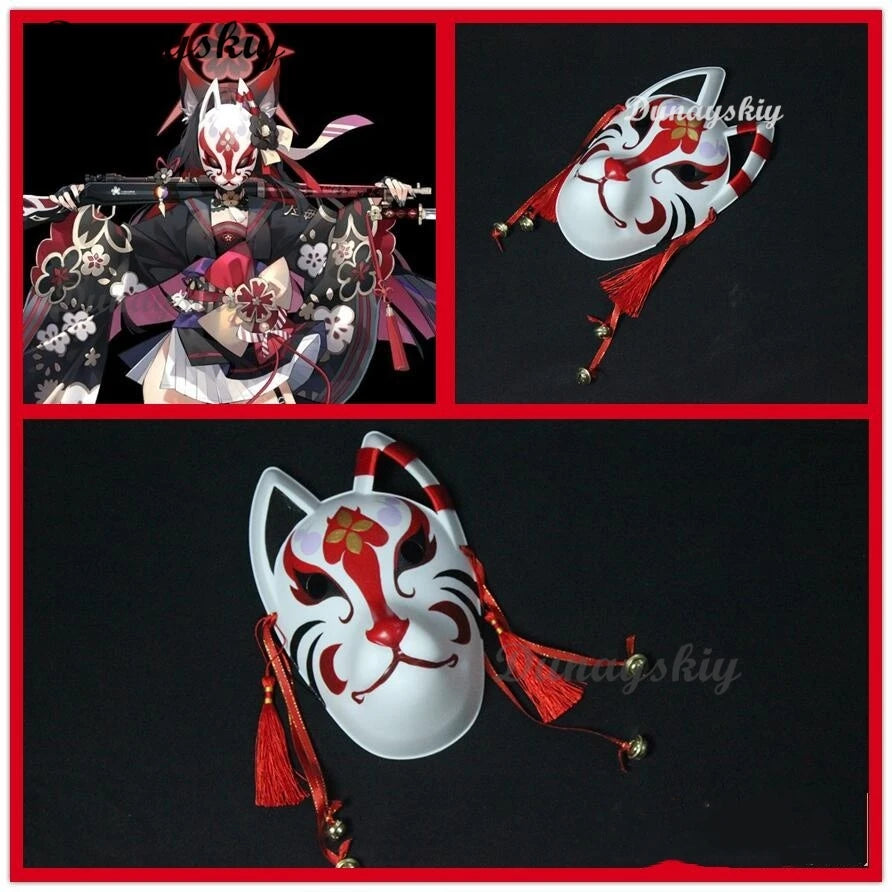 Anime Game Blue Archive Kosaka Wakamo Cosplay Costume Wig Japanese Kimono Lolita Dress Mask Woman Sexy Lovely Halloween Suit