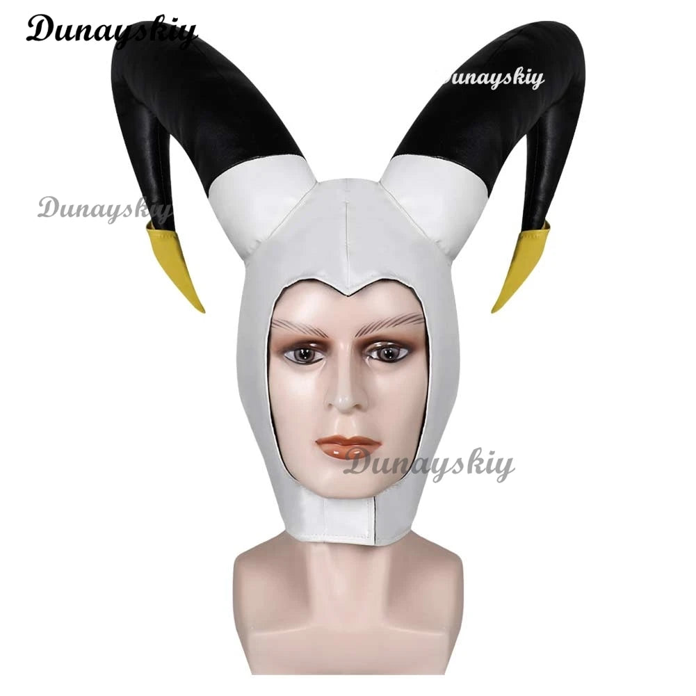 Hazbin Adam Cosplay Anime Hotel First Man Angel Halo Mask Cosplay Halloween Party Adult Men