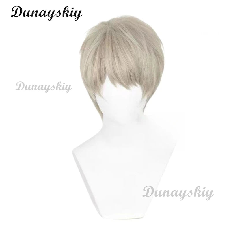 Love and Deepspace Xavier Long Coat Moonlight Cosplay Costume Wig 3D Props Shimmering Lumiere Uniform Earrings Halloween Party