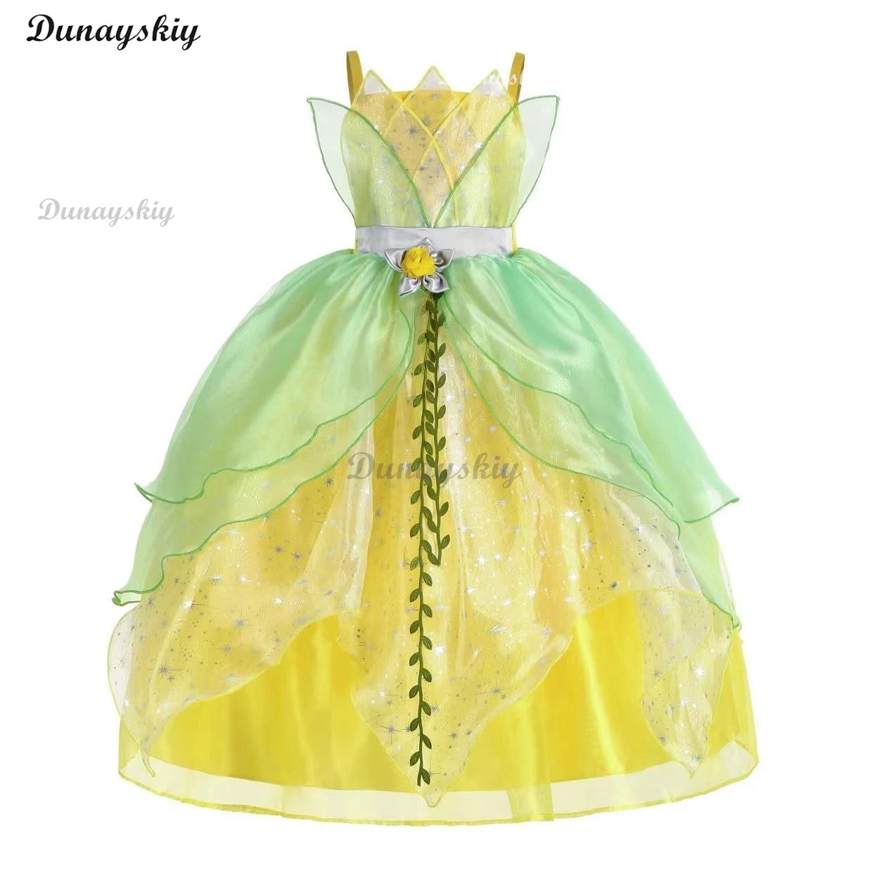 Fancy Girl Flower Fairy Tinker Green Wing Dress Bell Halloween Peter Pan Elf Cosplay costumes Masquerade Party Gowns