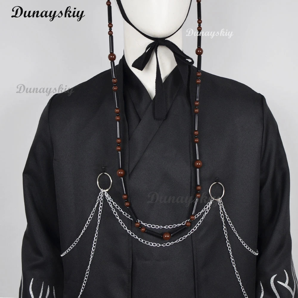 Anime Movie Demon KPOP Saja Boys Jinu Cosplay Costume Your Idol Black Robes Unisex Outfit Halloween Disguise for Adult Outfit