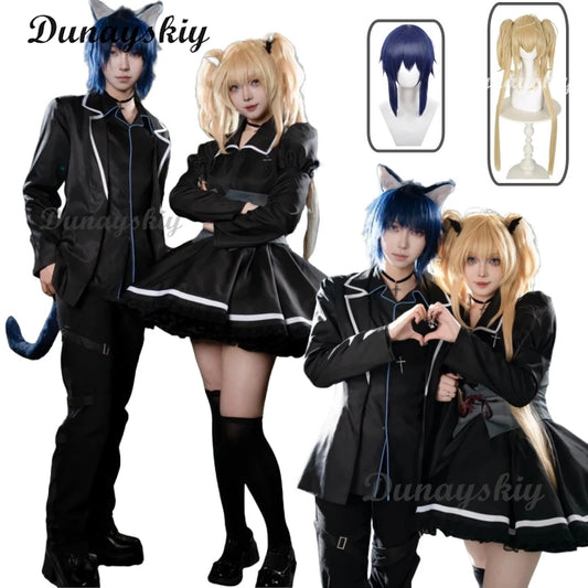 Shugo Chara Anime Woman Cosplay Tsukiyomi Utau Cosplays Tsukiyomi Ikuto Costume Halloween Costumes Adult Women's Womens Suit Men