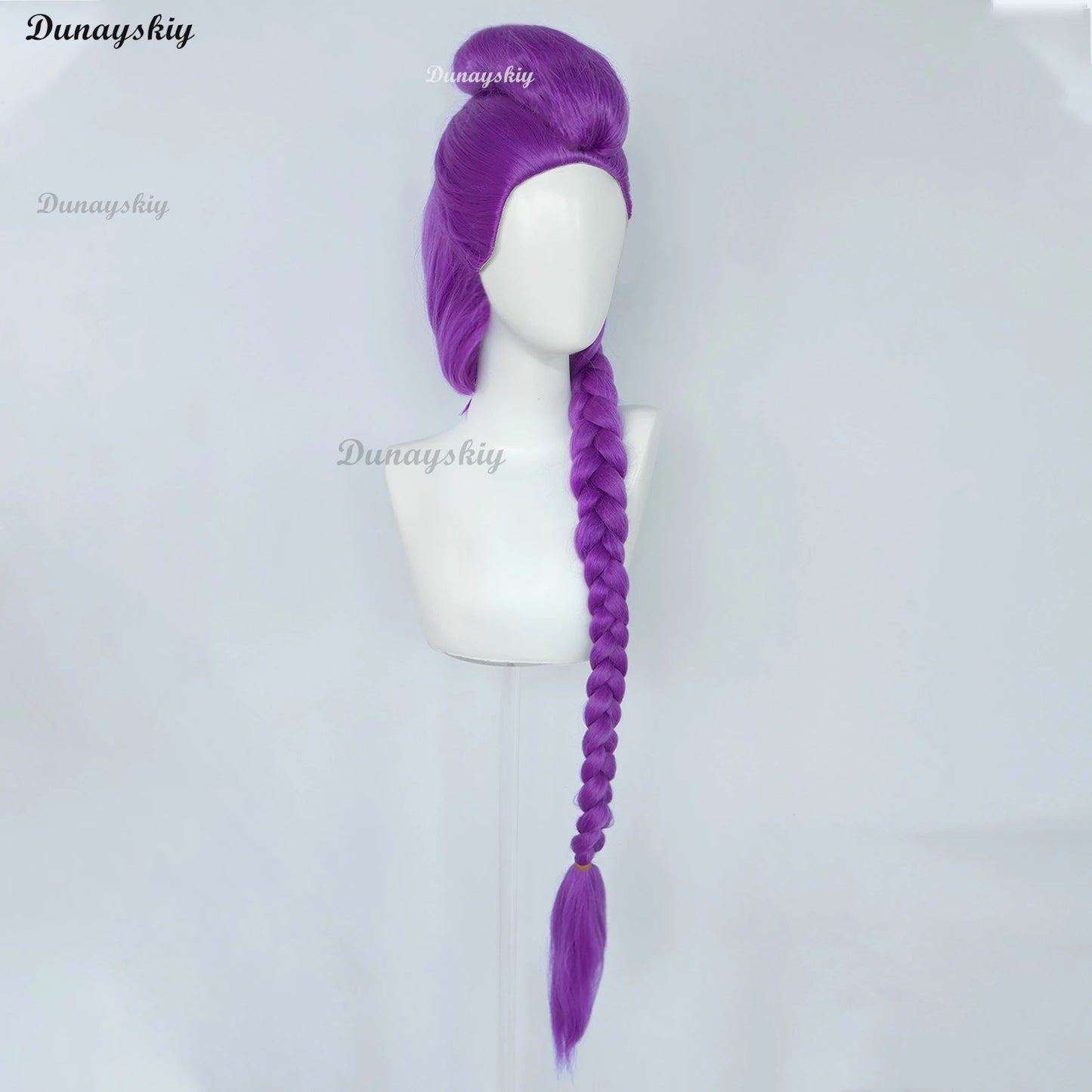 KPop Demon Hunters Rumi Cosplay Wig Pre Braided Purple Wig Anime Heat Resistant Synthetic Wigs for Halloween Carnival Costume