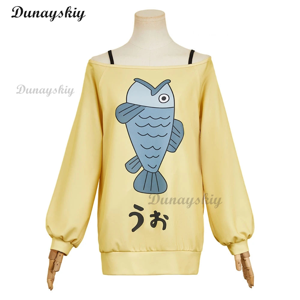 Momo Ayase Hoodie Jacket Cosplay Anime Dandadan Fantasia Costume Adult Hooded Coat Outfits Halloween Carnival Party Suit