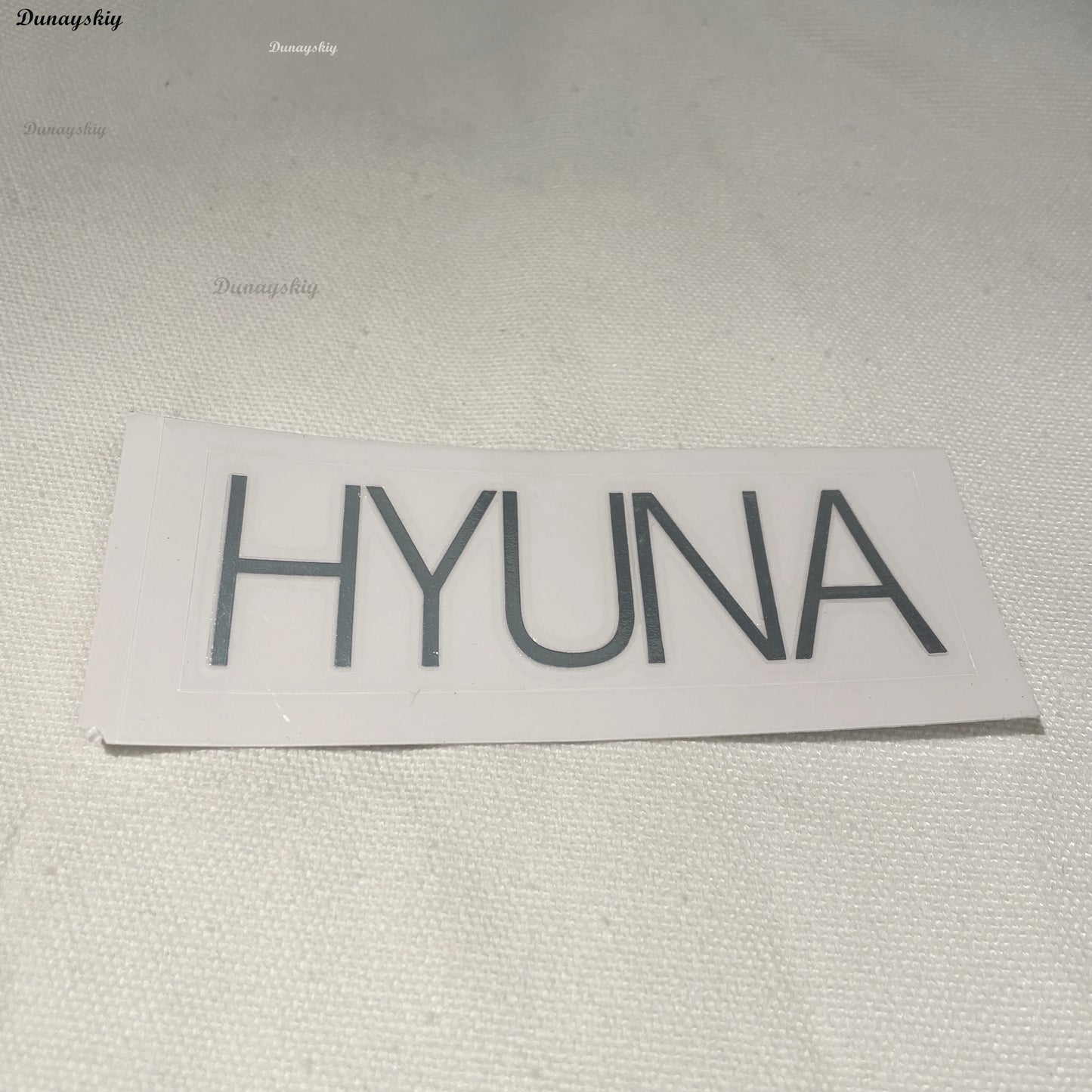 ALIEN STAGE Mizi Sua Luka Till Ivan HYUNA Cosplay Silver Glossy Choker Necklace Name Stickers Prop Performance Christmas