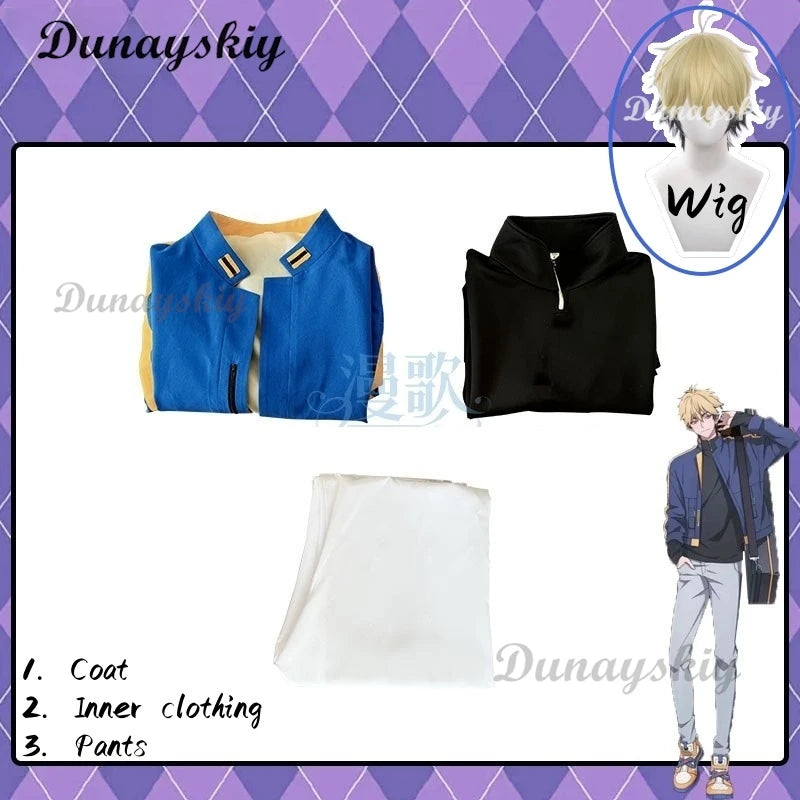 Anime Link Click Liu Xiao Xavier Xia Fei Felix Cosplay Costume Wig Coat Decors Halloween Expo Con Cosplay Outfit New Suit