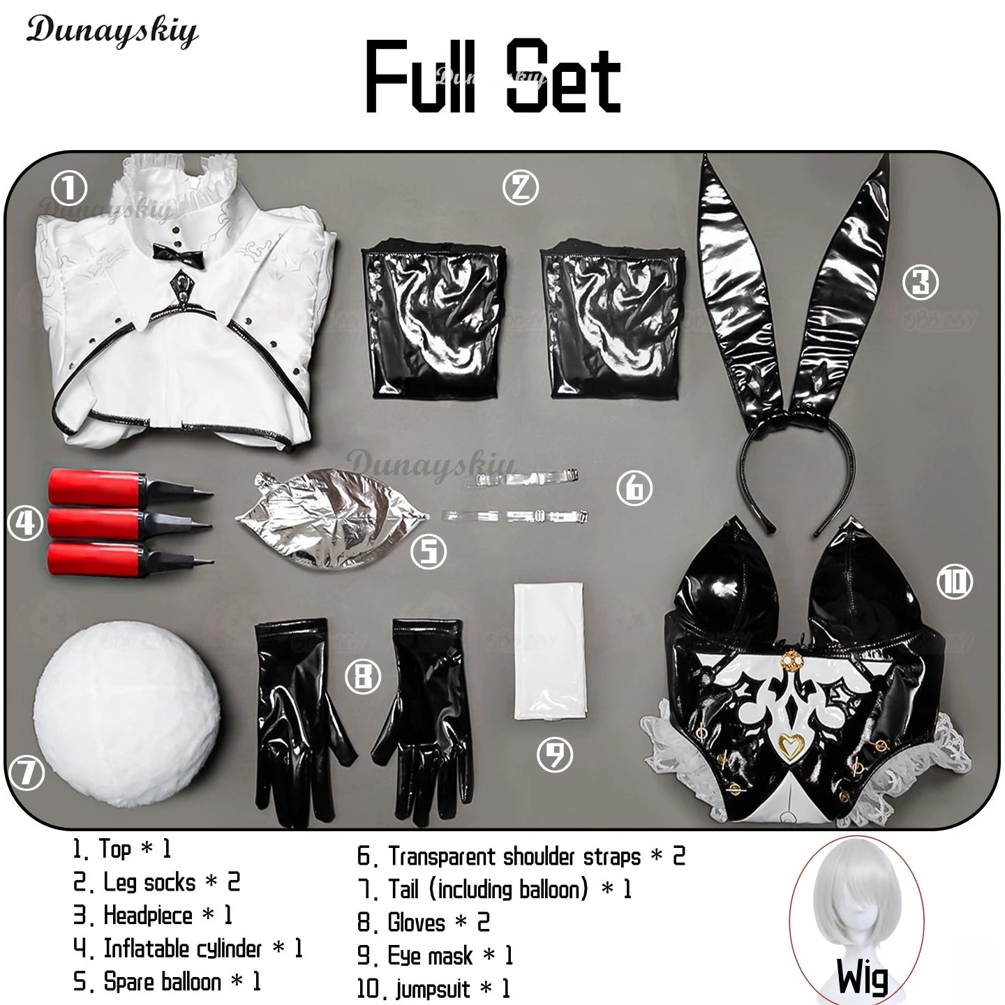 Game NieR: Automata 2B Sexy Cosplay Costume Maid Doujin Bunny Girl Uniforms Headwear Props Wig Halloween Rabbit Girl Clothes