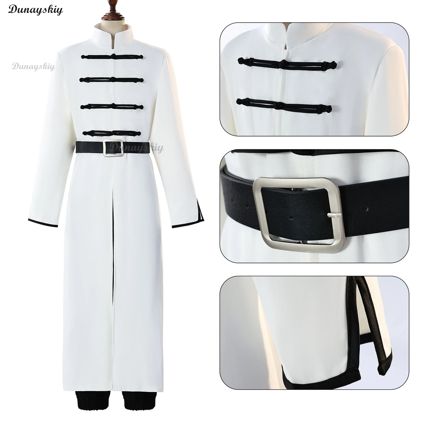 Anime Gintama Kamui Cosplay Costume Fighting Uniform Cape White Kagura Bother Outfits Carnival Party Dress Up Men Women Suits
