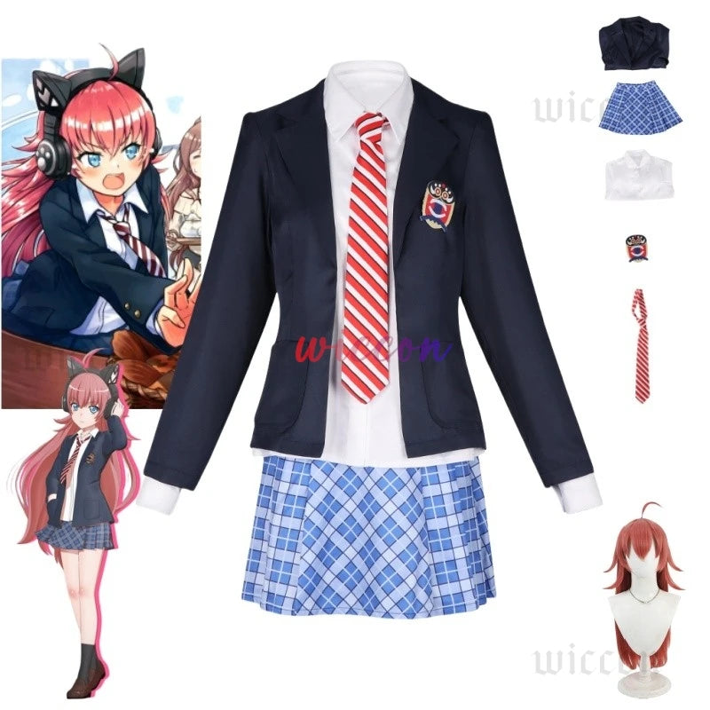 Anime Bang Dream! Cosplay Costume Tamade Chiyu Cosplay Costumes School Uniform Outfit Halloween Party Clothes For Women men