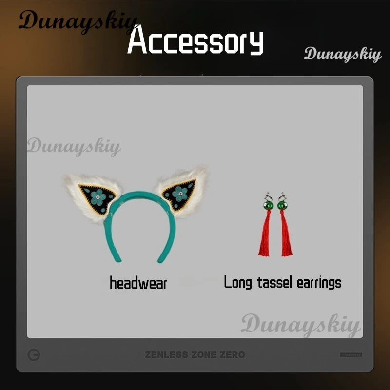 Zenless Zone Zero Belle Cosplay Costume Wig Uniform Outfit For Women Girls Vest Shorts Socks Full Set Delicate Sunlight Carnival