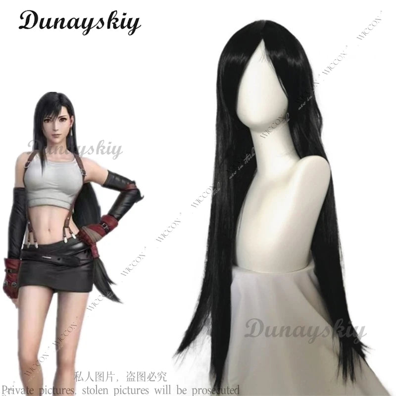 Tifa Lockhart Final Tifa Fantasy VII Remake Cosplay Costume Adult Women Party Dress Wig Outfit Halloween Carnival Suit Woman