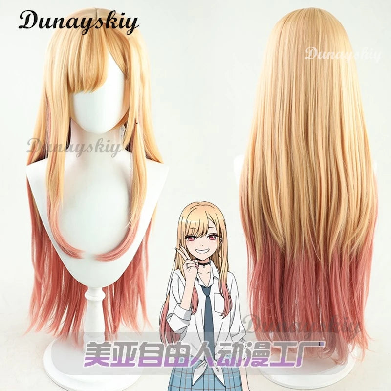 Anime My Dress-Up Gojo Wakana/ Kitagawa Marin Darling Cosplay Costume Wig Short Skirt Top JK Uniform Exhibition Party Role Play