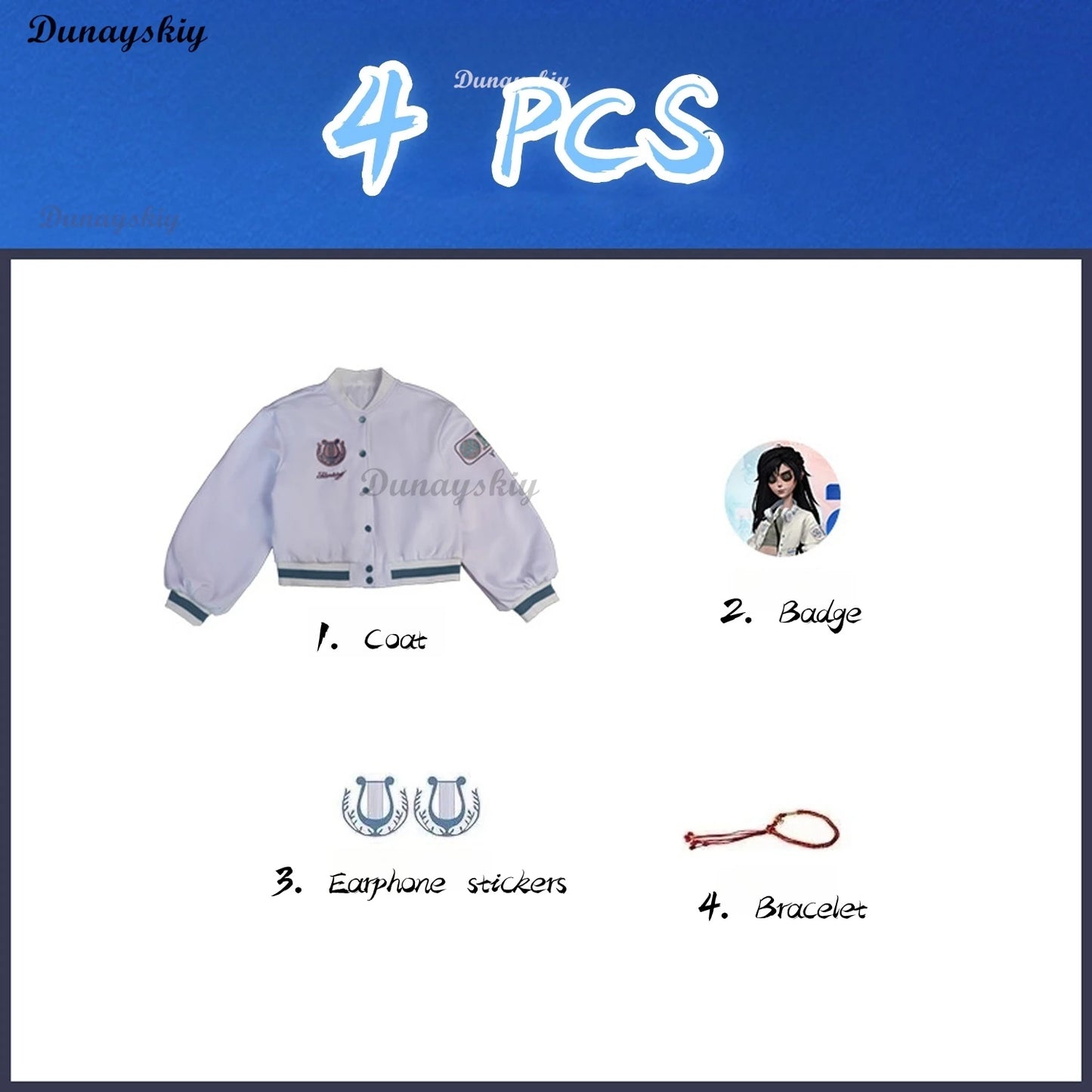 Game Identity V Antiquarian Qi Shiyi Cosplay Costume Wig Cute Party Suit Coat Shirt Pants Halloween Carnival Customized