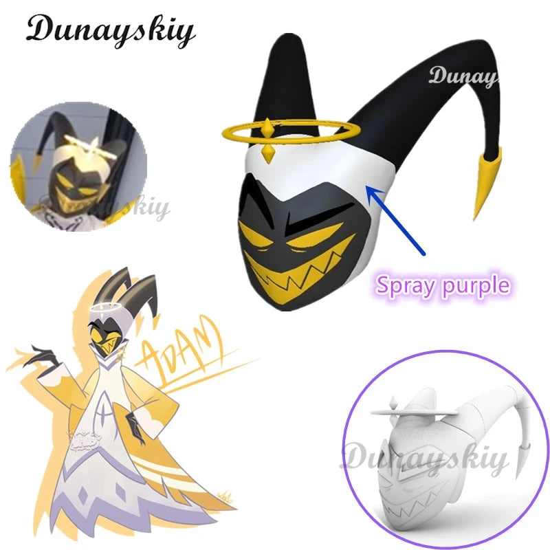 Hazbin Adam Cosplay Anime Hotel First Man Angel Halo Clothes Cosplay Costume Suit Unisex cos Halloween Party Angel Wings