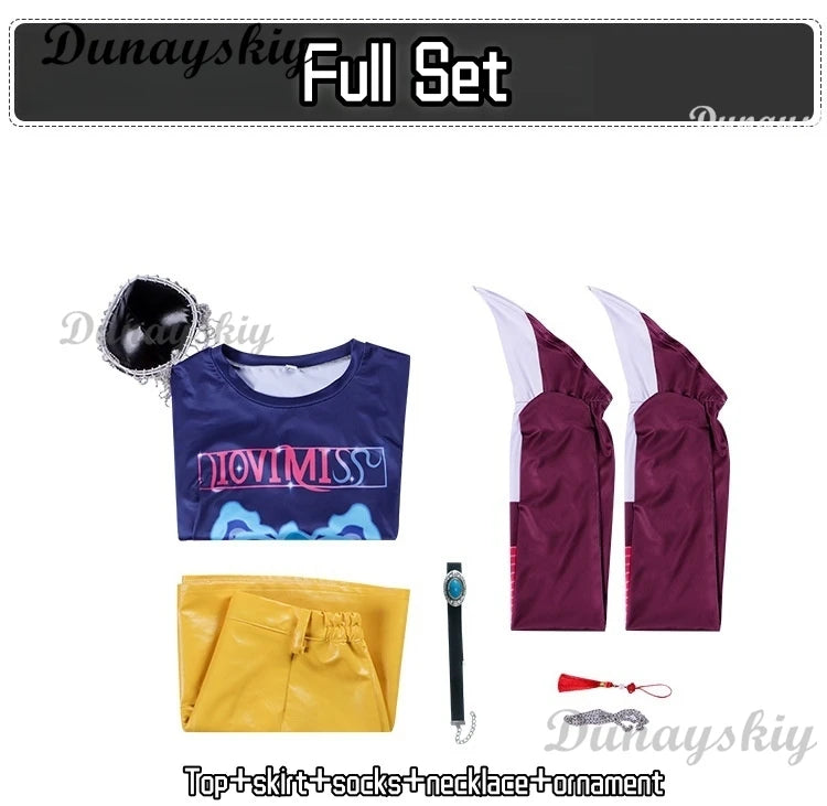 2025 Movie Devil Hunters Cosplay KPOP Girl Group Mira Zoey Rumi Cosplay Colorful Uniform Halloween Party Sexy Outfit for Woman