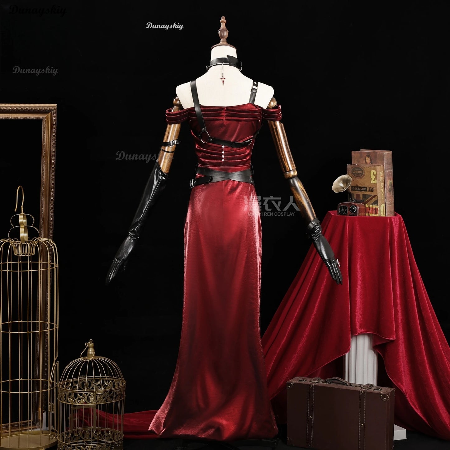 Love and Deepspace Heroines Cosplay Costume Red Dress Enchanting Veil Uniform Sylus Relentless Conqueror MC Halloween Women Girl