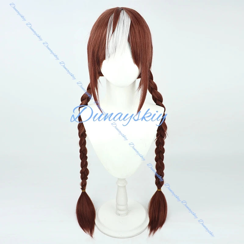 Game Pretty Derby Hokko Tarumae Cosplay Wig Ear Tail Umamusume Pastel Marine Locodol 2 Styles Hair Hallowmas Party Adult Women