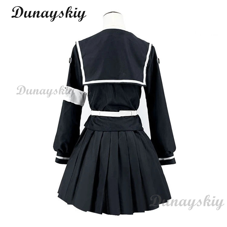 Sizuhara Hiruko Amemiya Darumi Cosplay Dress Women Clothing Uniform Wig Game Hundred Line Costume Adult Woman Party Outfi