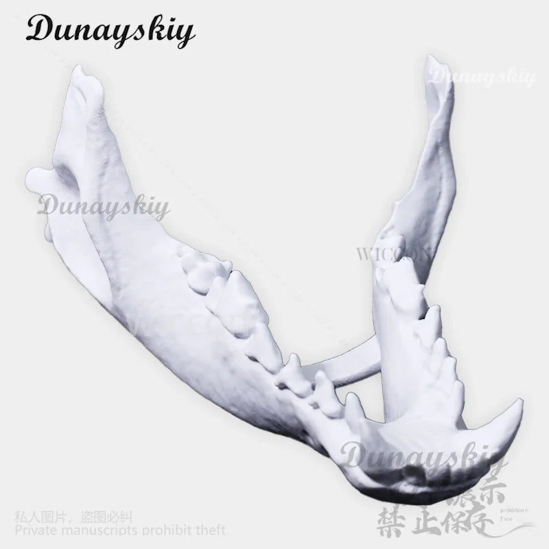 Animal Furry Cosplay Dog Skull Kigurumi Props Polylactic Acid Mask 3D Print Head Fursuit Halloween Christmas Party Customized