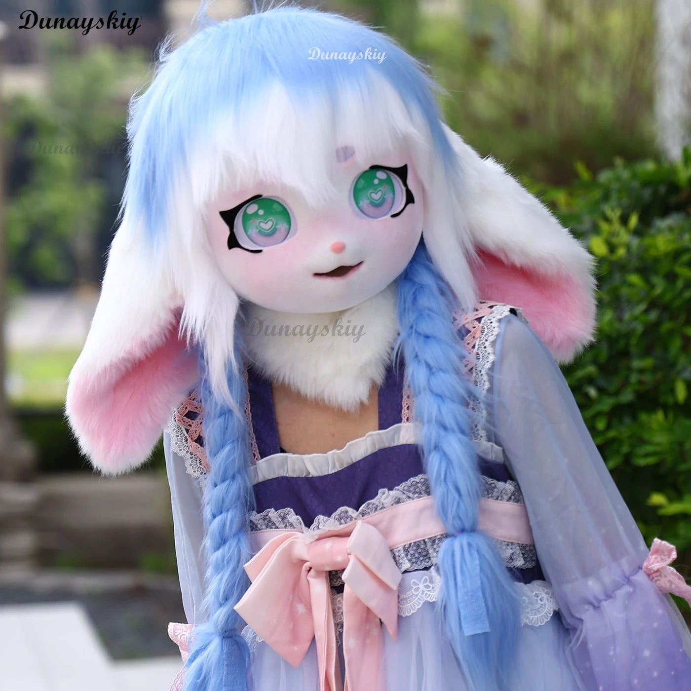 Cute Fursuit Kigurumi Headset Kig Mask Furry Cosplay Costume Rabbit Doll Costume Paws Animal Head Base Furry Costume Accessories