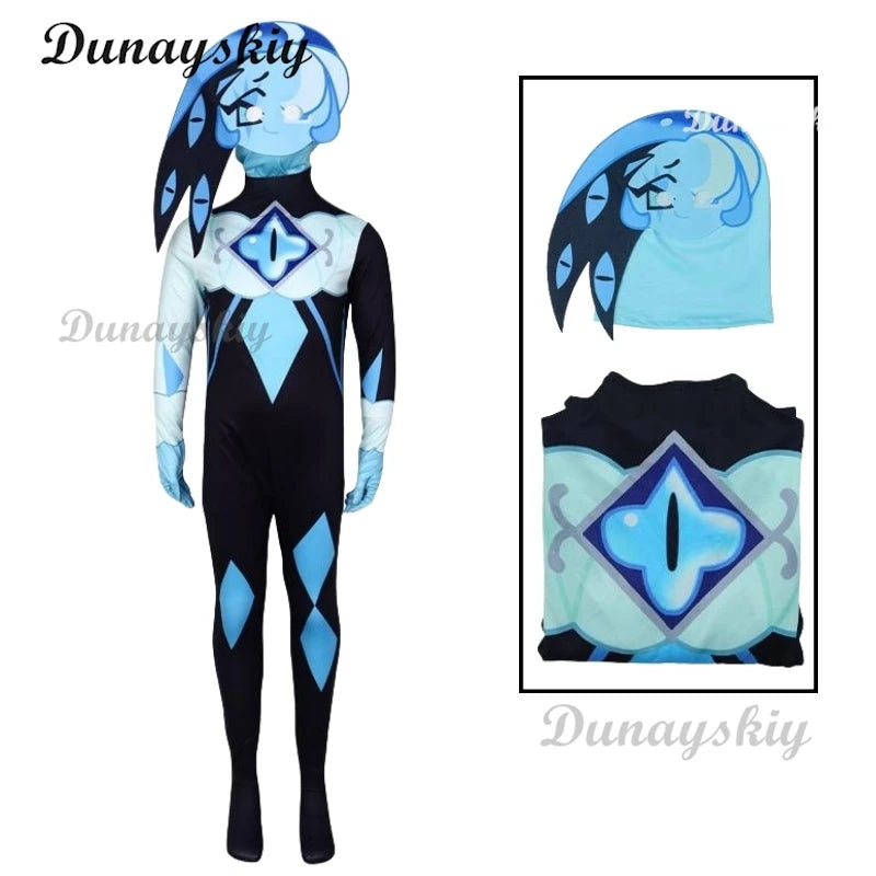 Shadow Milk Cookie cosplay Cookie Run: Kingdom costume Pure Vanilla Mystic Flour Candy Halloween Cookie kids cosplay costume