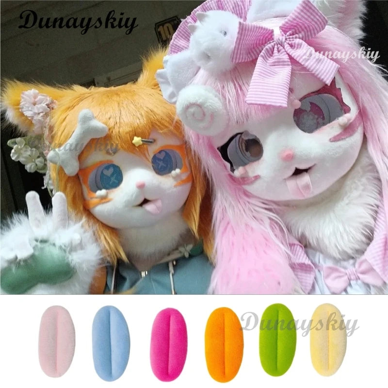 Furry Kigurumi Head Base Cosplay Costume Cat Kig Head Mask Headset Rabbit Doll Party Animal Costume Performance Prop