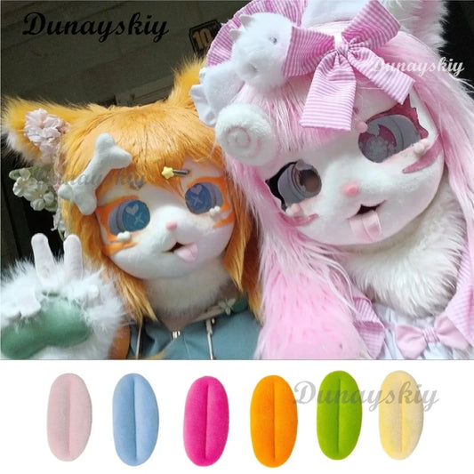 Furry Kigurumi Head Base Cosplay Costume Cat Kig Head Mask Headset Rabbit Doll Party Animal Costume Performance Prop
