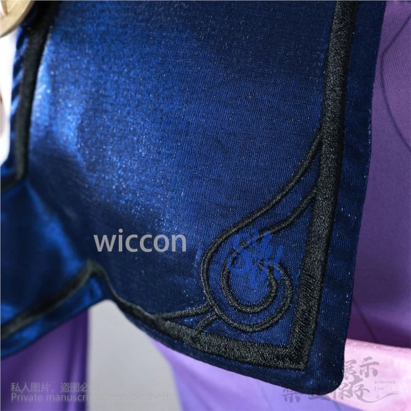 Game Honkai Star Rail Cyrene Cosplay Costume Deep Purple Mini Dress Kawaii Japanese Girls Pink Jirai Kei Wigs Halloween Party