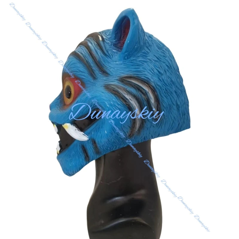 K-POP Demon Carnival Mask: Tiger Derpy Horror Mask for Halloween, Unisex & Kids Movie Cosplay