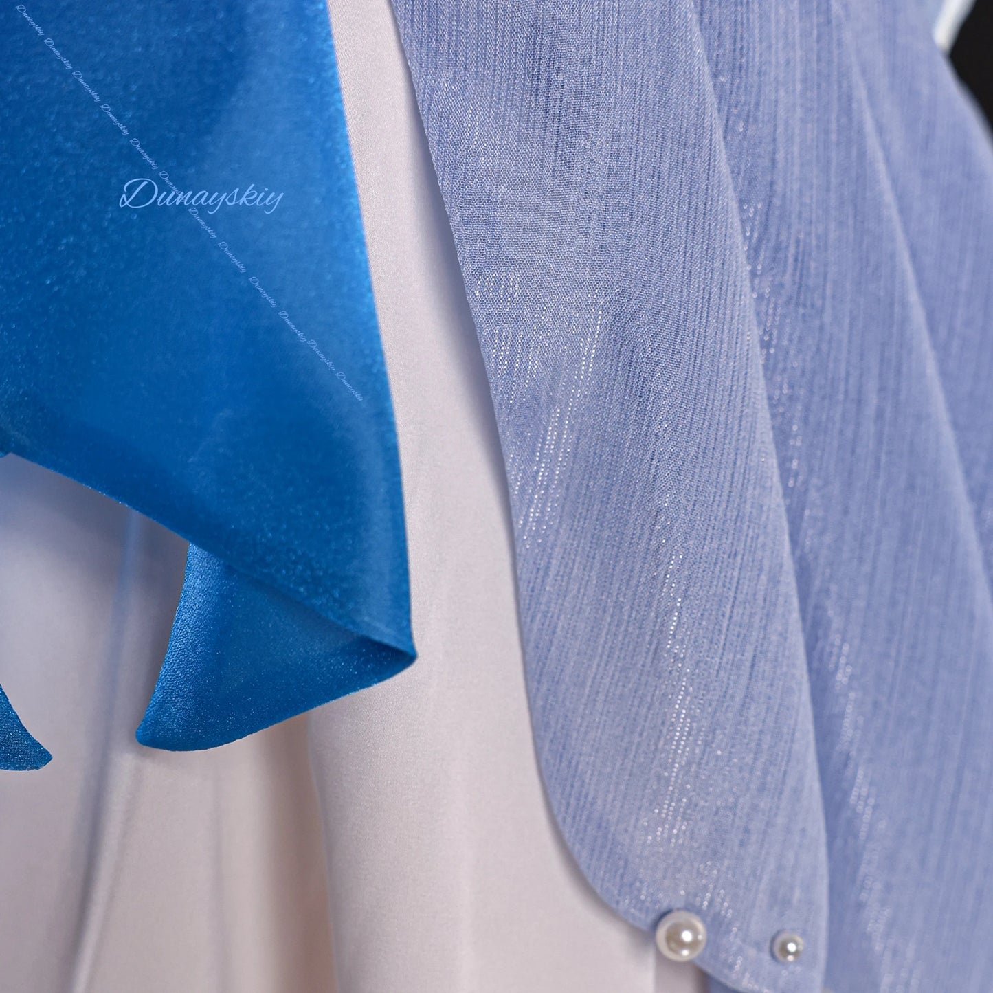 Wuthering Waves Cartethyia Cosplay Costume Wig Swimsuit Women Dress Headwear Ears Set Halloween Party Role Playing Outfit