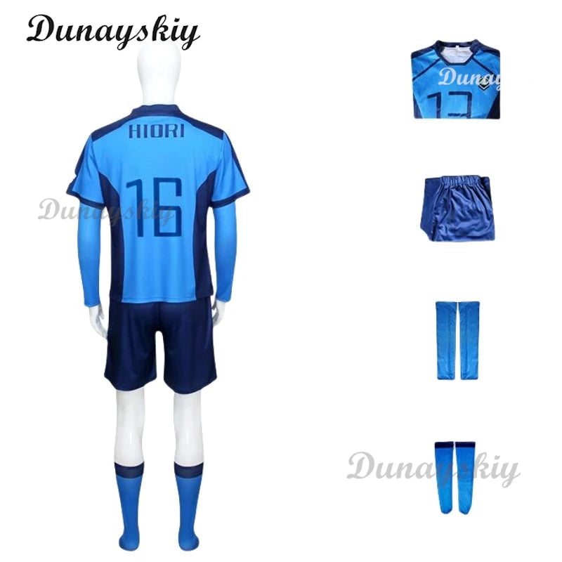 Japan Anime Blue Itoshi Sae Cosplay Costumes Shidou Ryuusei Sports Jersey Oliver Aiku Soccer Lock Jersey Football White Suit