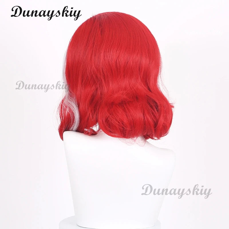 Anime Scissor Seven Mujusha Hua‌‌ Cosplay Costume Wig Purple Dress Fur Collar Halloween Christmas Party Masquerade Customized