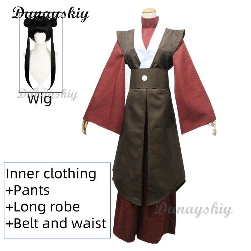 New Anime Avatar The Last Airbender Mai Cosplay Costumes Wig Halloween Party Cosplay Clothes Customized