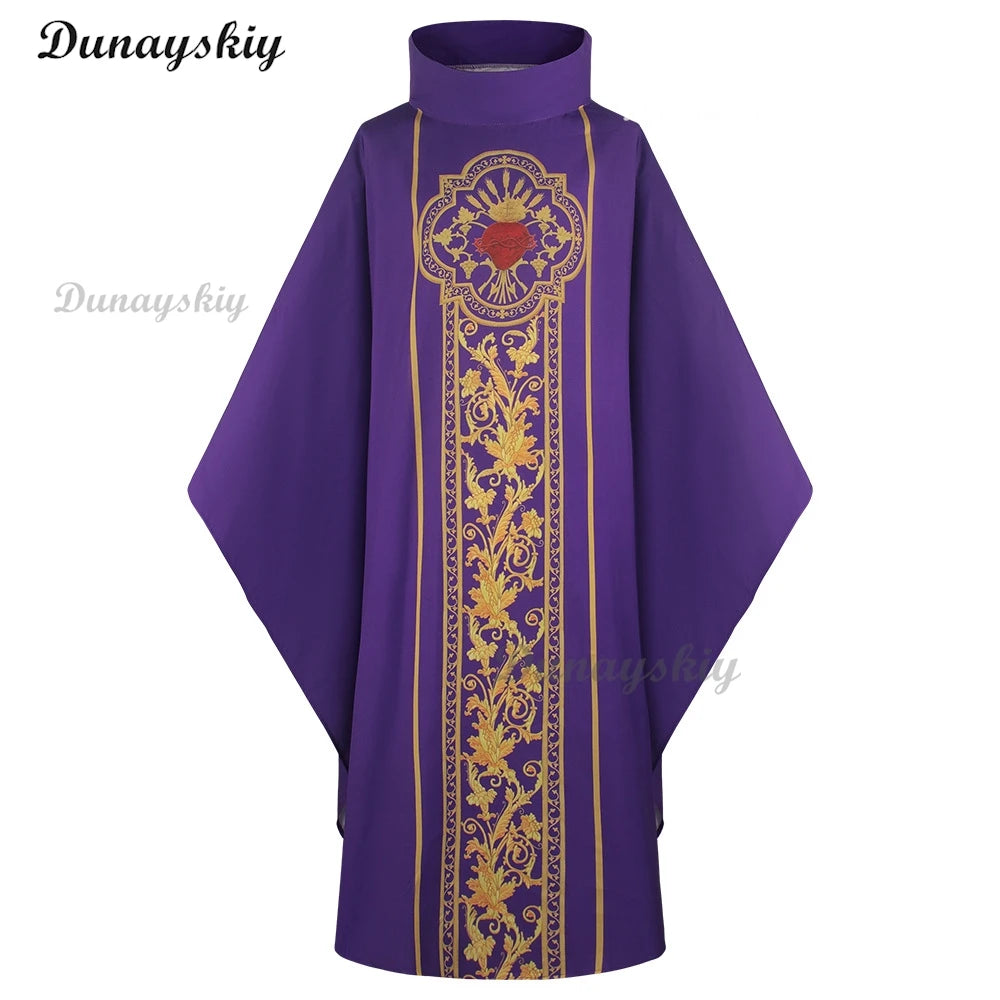 Muslim Dress Cloak Cape Cosplay Costume Jubba Thobe Prayer Robe Gown Retro Medieval Priest Monk Missionary Party Halloween