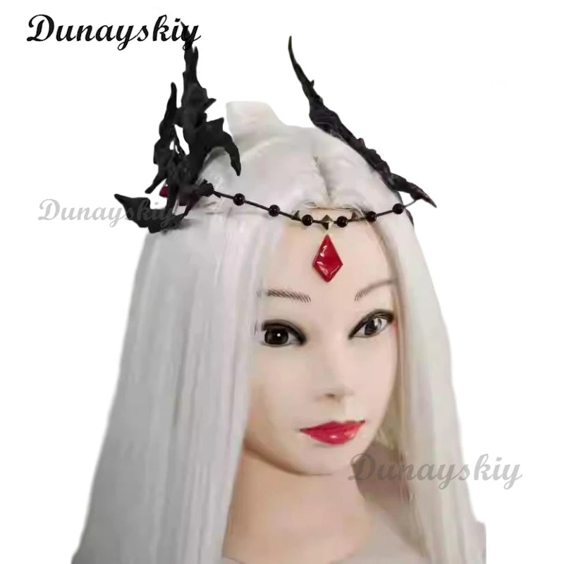 Love and Deepspace Sylus Cosplay Dragon Horn Mask Headwear Clothes Game Qinche Game Halloween Couple Cosplay Decors Accessories