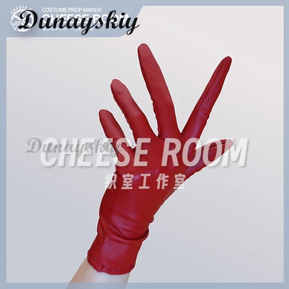 Halloween Gloves Makeup Black Nail Ghost Claw Dress Up Short Gloves Fashion Cosplay Halloween Performance Gloves Accessories