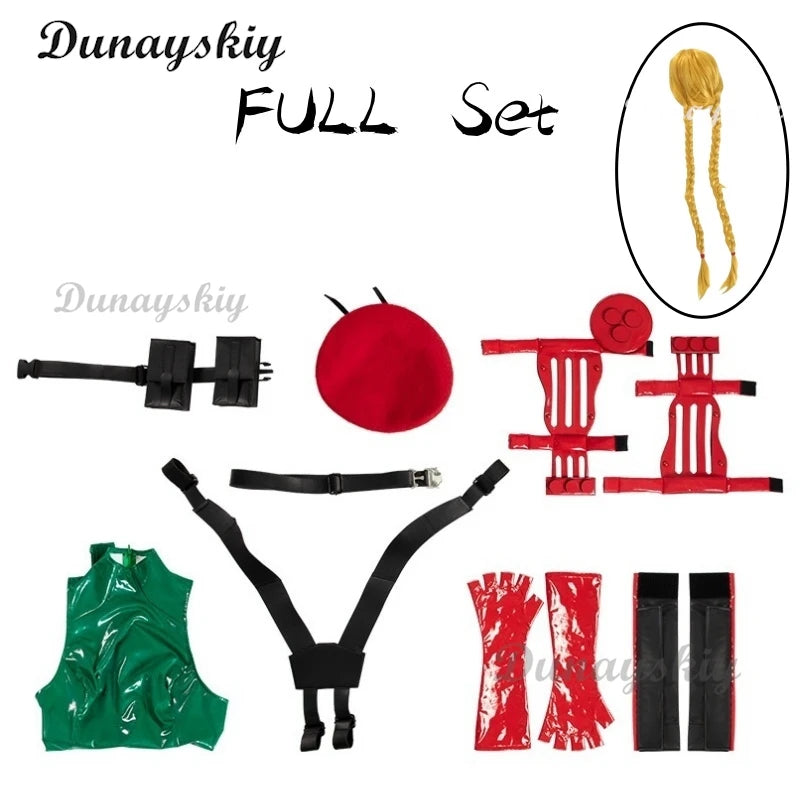 Game StreetFighter Cosplay Anime Cammy Cosplay Jumpsuits Hat Bodysuit Sexy Woman Uniform Halloween Christmas Carnival Customized