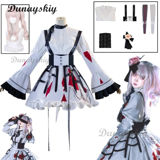 Anime Project Sekai Akiyama Mizuki Cosplay Lolita Dress PJSK Costume Wig Lovely Party Uniform Halloween Outfit for Women