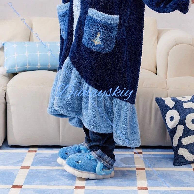 Neuvillette Cosplay Prop Shoe Slippers Genshin Impact Shoes Neuvillette Theme Impression Series House Slippers Cosplay Gifts