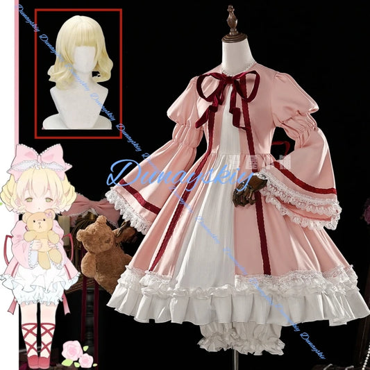 Anime Rozen Maiden Hinaichigo Cosplay Costume Wig Uniform Halloween Carnival Party Christmas Play Role Clothes Clothing